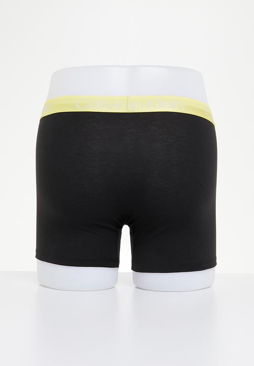 Calvin Klein - Boxer brief 3 pack - b - iron ore / mesquite lime / black
