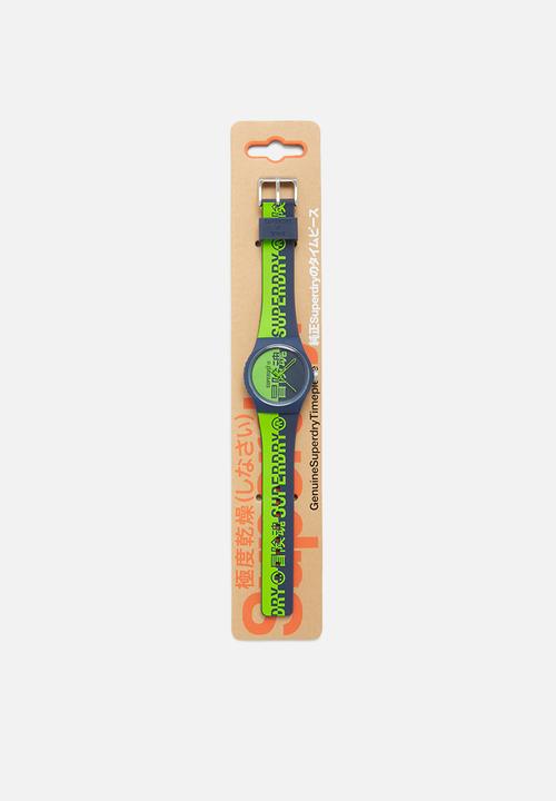Superdry. - Superdry - navy / green 