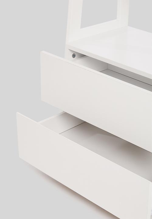 Sixth Floor - Ellie 2 drawer shelves - white