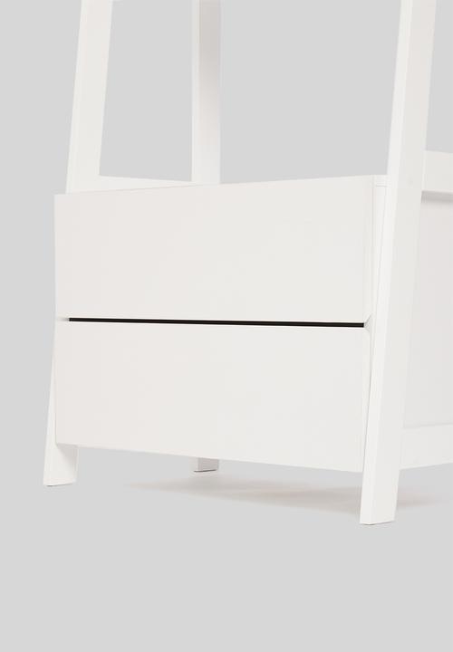 Sixth Floor - Ellie 2 drawer shelves - white