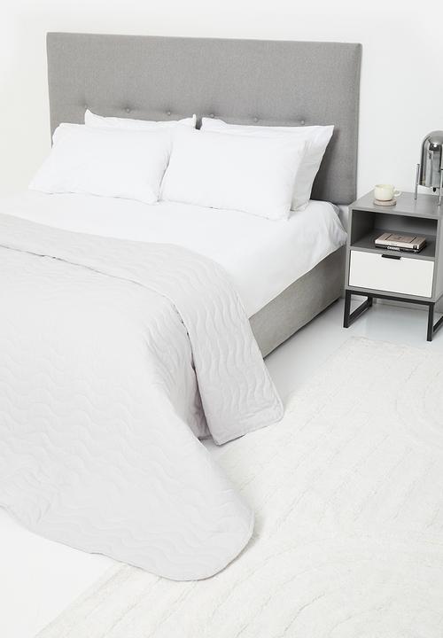 Sixth Floor - Waves cotton quilt - light grey