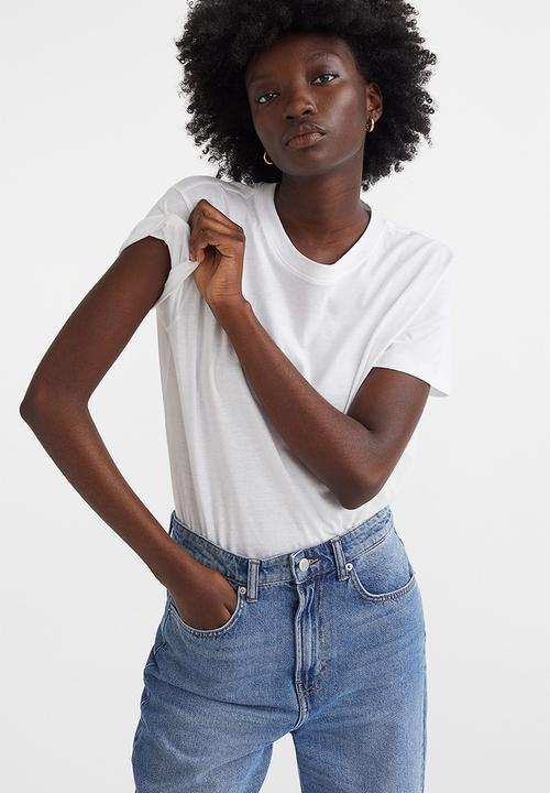 H&M - Cotton T-shirt - white