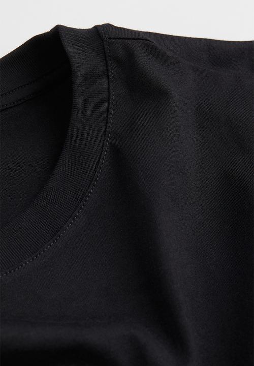 H&M - Cotton T-shirt - black