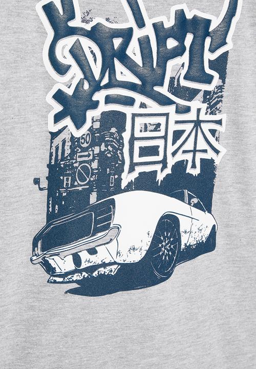 Superbalist - Boys graphic long sleeve  tee - grey 