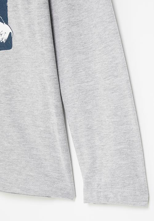 Superbalist - Boys graphic long sleeve  tee - grey 