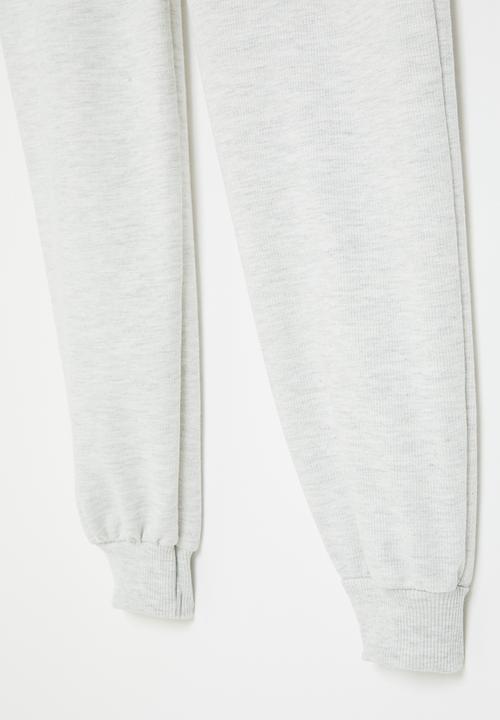 Superbalist - Girls basic jogger  - ice melange