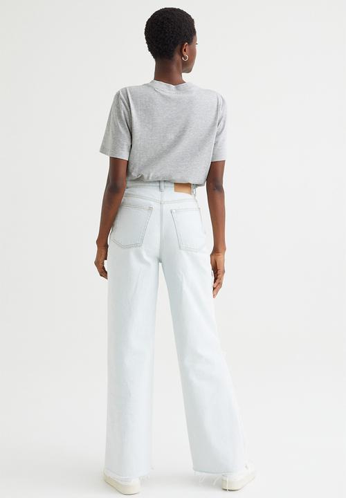 H&M - Cotton T-shirt - grey marl/paris