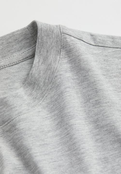 H&M - Cotton T-shirt - grey marl/paris