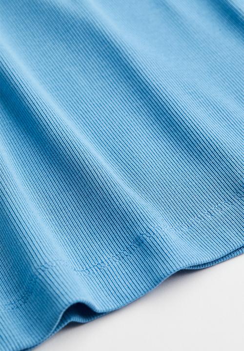 H&M - Ribbed modal-blend top - blue