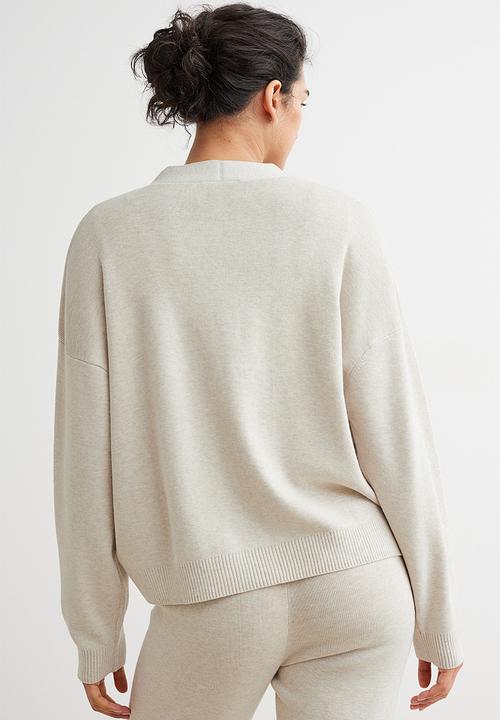 H&M - Fine-knit cardigan - light beige