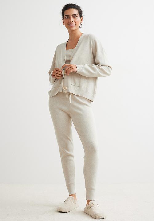 H&M - Fine-knit cardigan - light beige