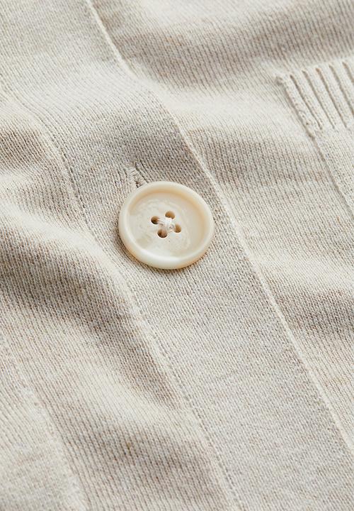 H&M - Fine-knit cardigan - light beige