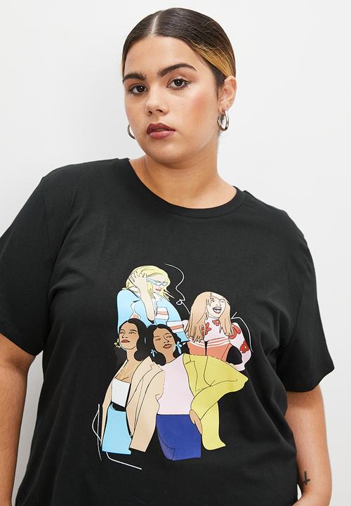 Superbalist - Relaxed graphic tee - black