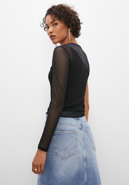 Superbalist - Asymmetrical tee - black
