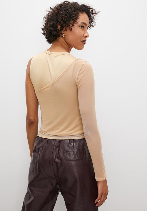 Superbalist - Asymmetrical tee meet and greet - stone