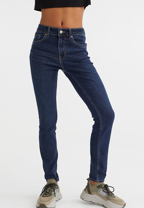 H&M - Skinny regular jeans - dark denim blue