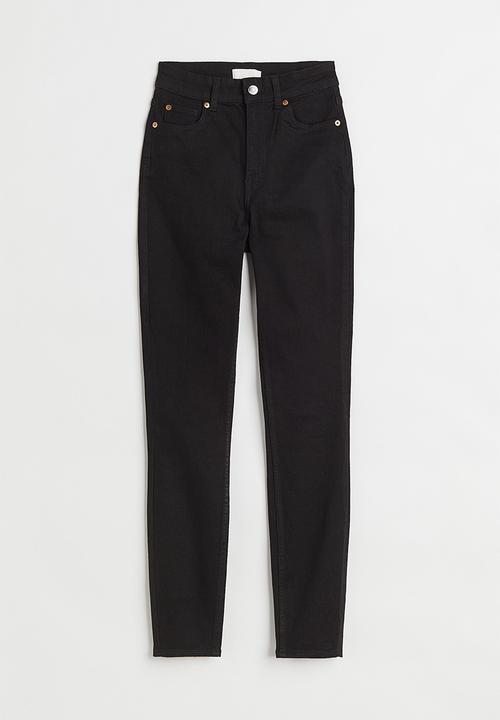 H&M - Skinny high jeans - black