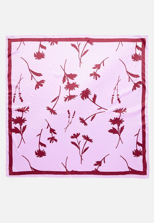 Cotton On - Versatile scarf- pink red floral
