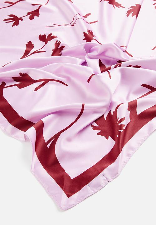 Cotton On - Versatile scarf- pink red floral