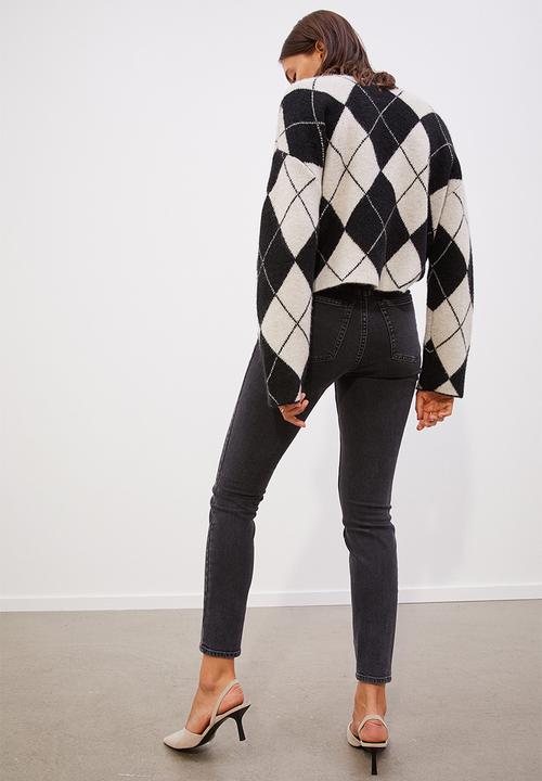 H&M - Skinny high jeans - dark grey