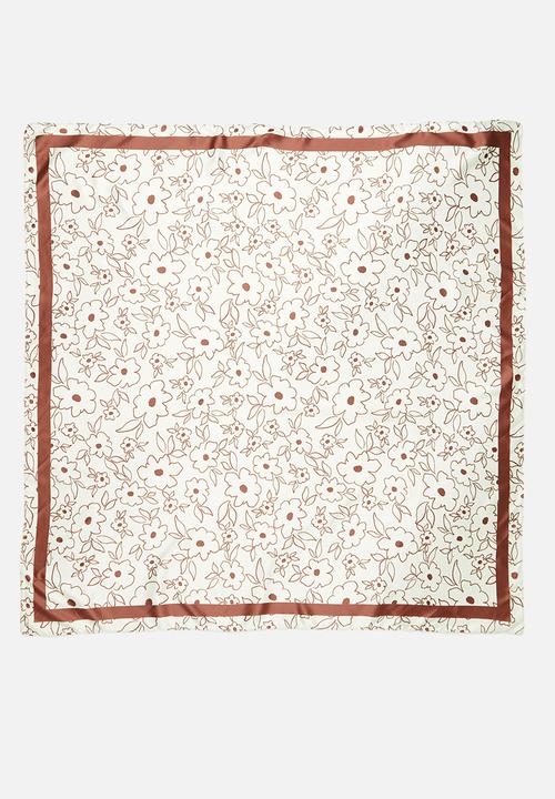 Cotton On - Versatile scarf - giselle floral brown