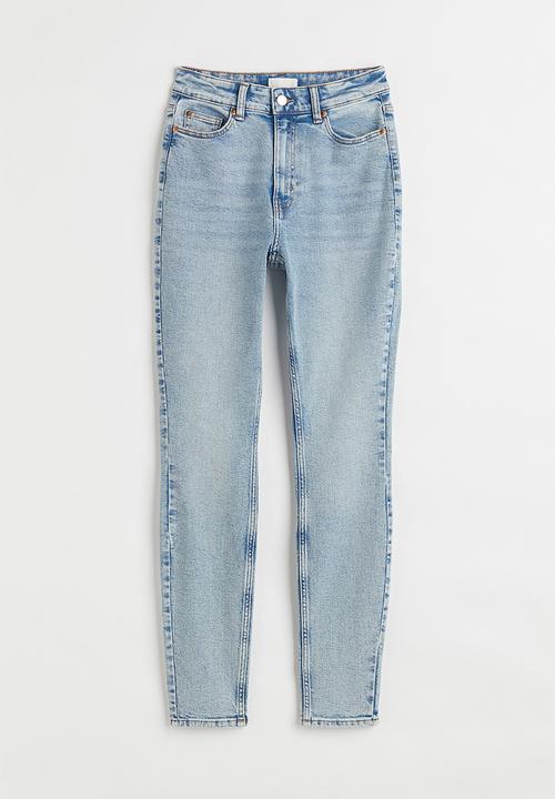 H&M - Skinny high jeans - pale denim blue