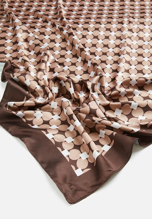 Cotton On - Versatile scarf - mel micro brown