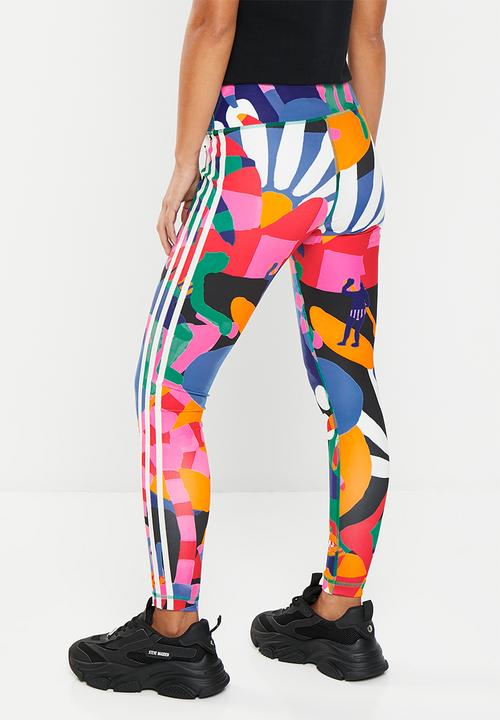 adidas Performance - Farm tr tights - bold green / better scarlet