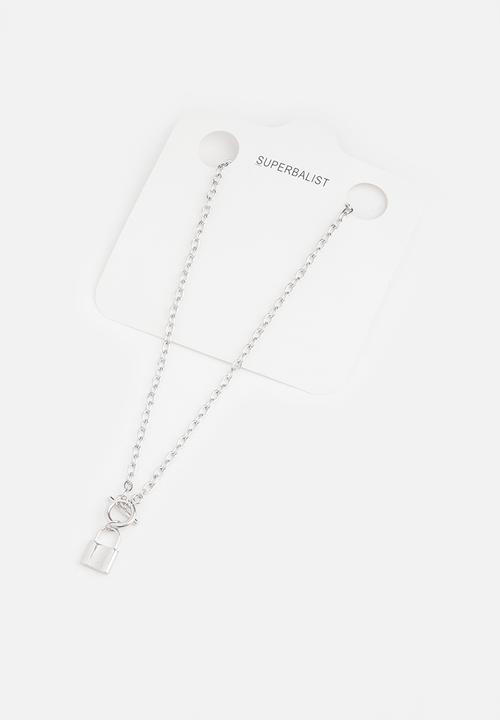 Superbalist - Bryan lock necklace - silver
