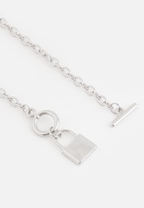 Superbalist - Bryan lock necklace - silver