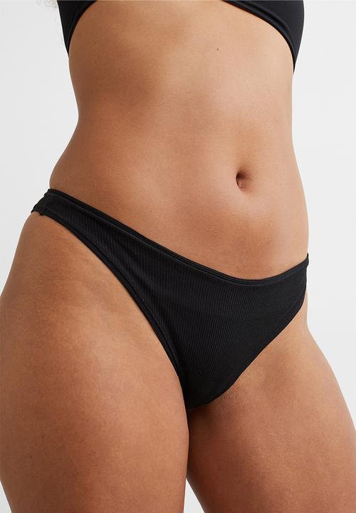 H&M - 3 Pack jersey brazilian briefs - black