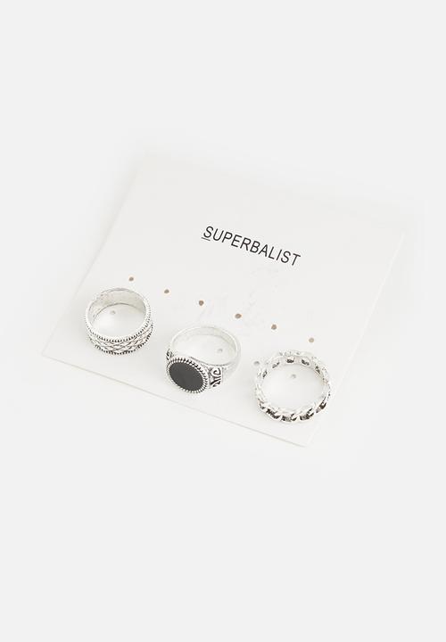 Superbalist - Sterling ring set - silver