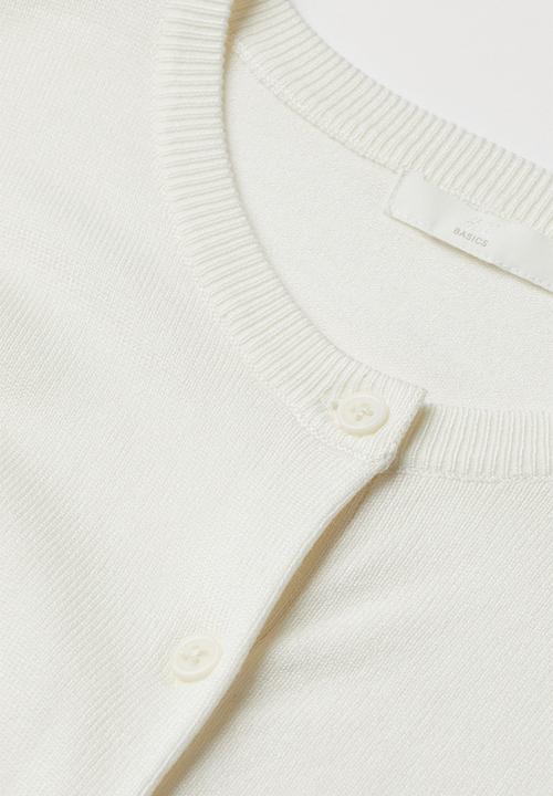 H&M - Fine-knit cardigan - cream