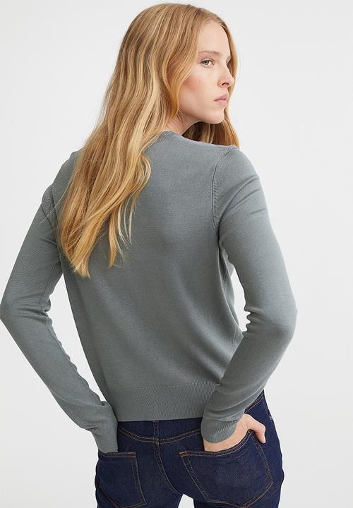 H&M - Fine-knit cardigan - dark green
