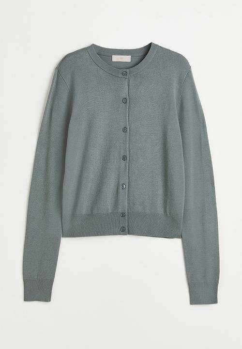 H&M - Fine-knit cardigan - dark green