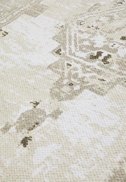 Sixth Floor - Antique printed runner - light grey