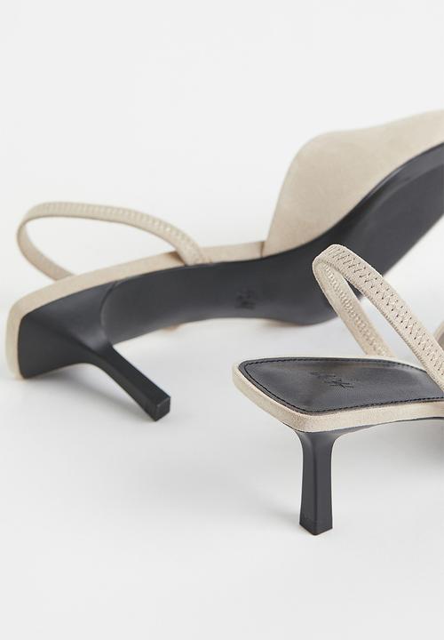 H&M - Imitation suede slingbacks - light beige