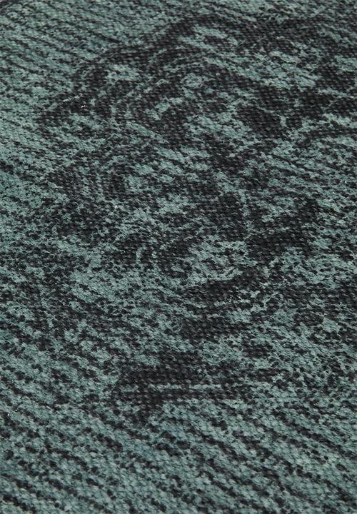 Sixth Floor - Antique printed runner - teal