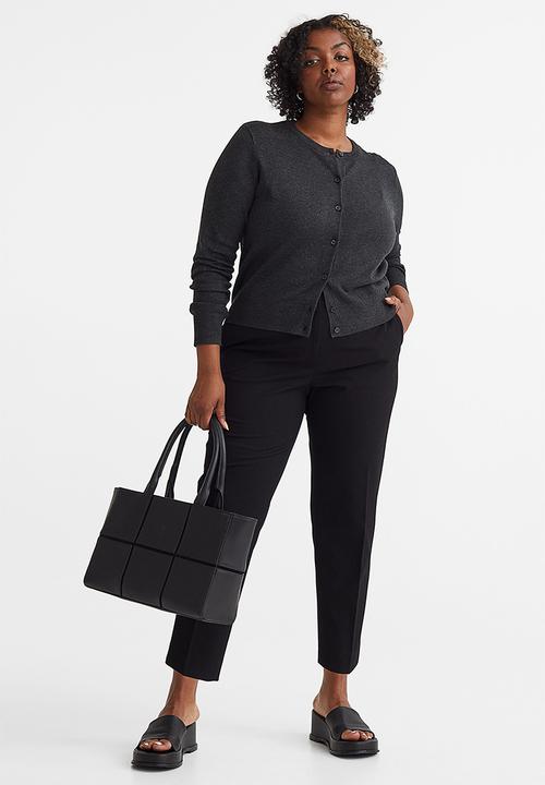 H&M - Fine-knit cardigan - dark grey marl