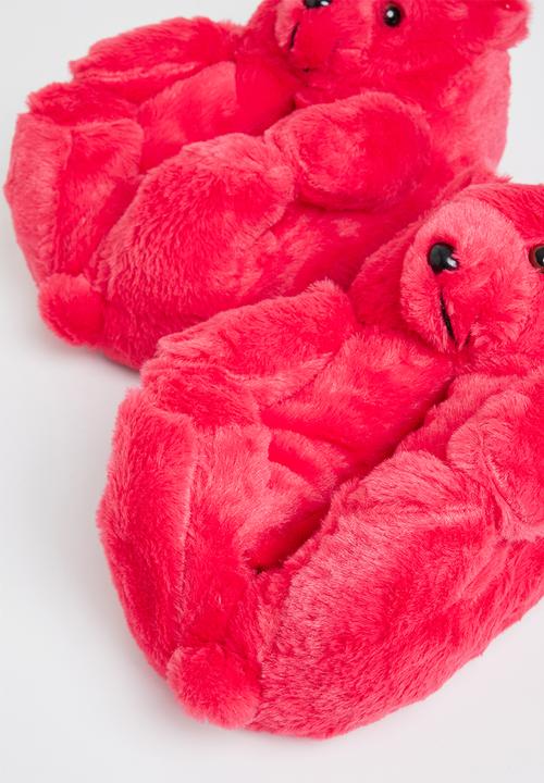 Public Desire - Moxy bear slipper - red