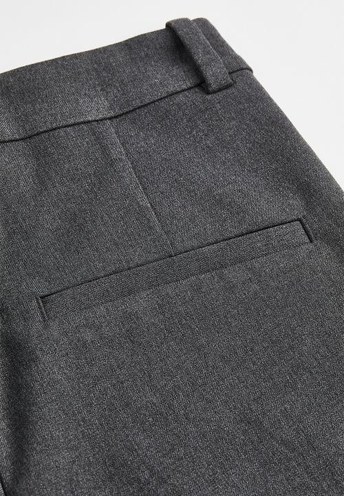 H&M - Cigarette trousers - dark grey marl