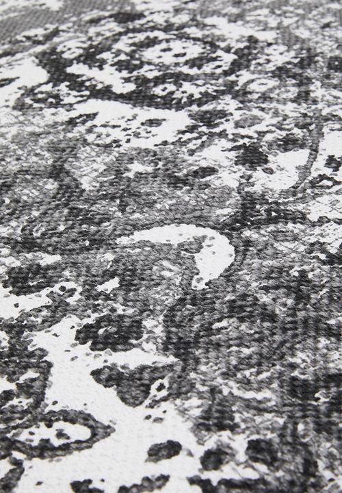 Sixth Floor - Antique printed rug - charcoal