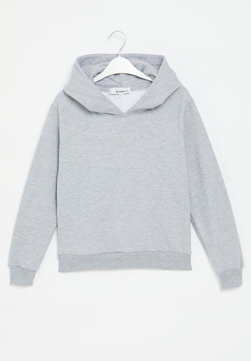 Superbalist - Girls basic hoodie - ice melange