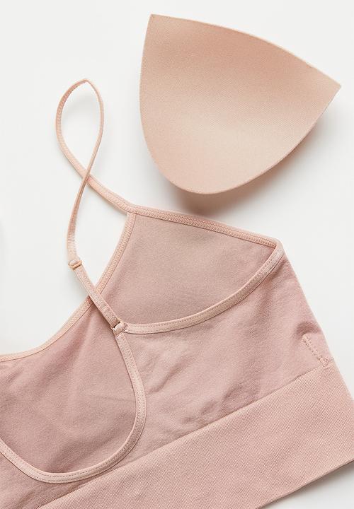 H&M - Seamless bralette - dusty pink