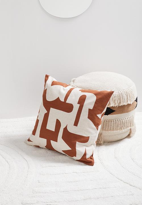 Sixth Floor - Hemming cushion cover- rust