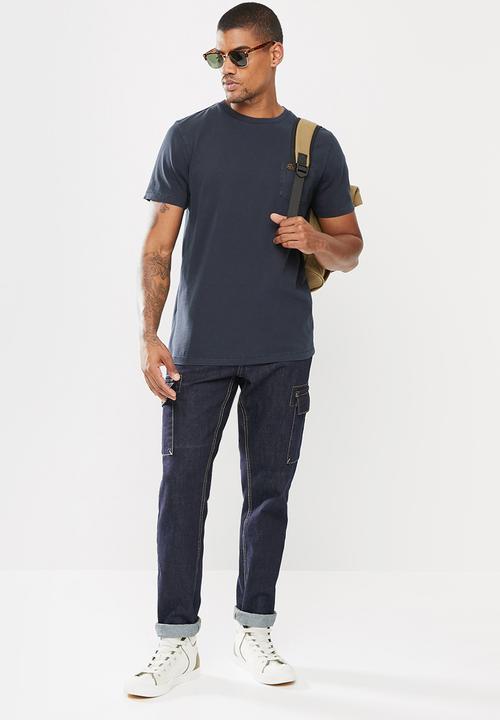 Superdry. - Workwear pocket tee - super dark navy