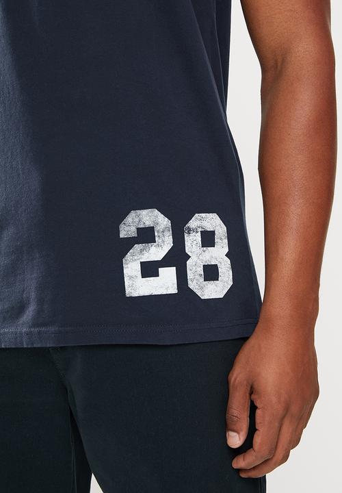 Superdry. - Collegiate graphic vest - nautical navy