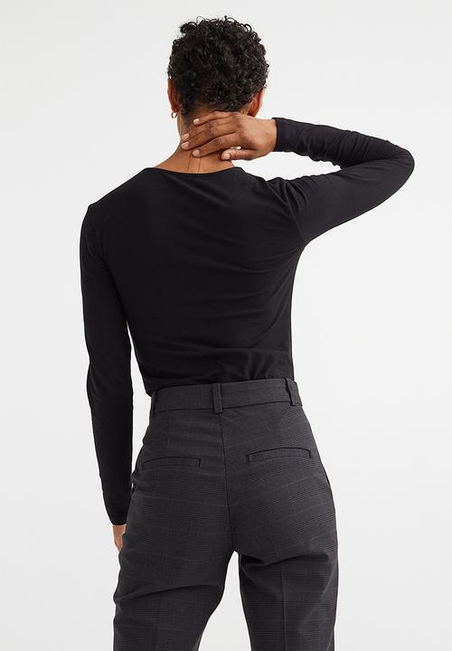 H&M - Cut-out thong body - black
