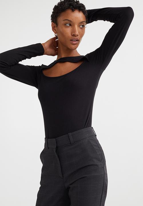 H&M - Cut-out thong body - black