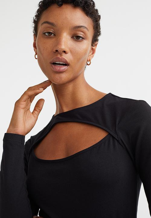 H&M - Cut-out thong body - black